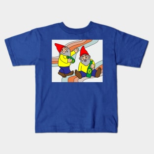 Funny Dwarf Garden Gnome Kids T-Shirt